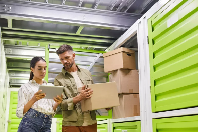 Checking inventory in a storage unit