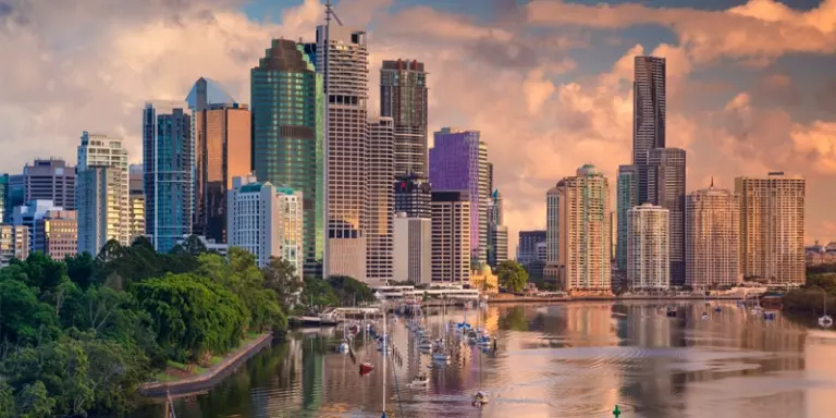 Brisbane skyline at dusk